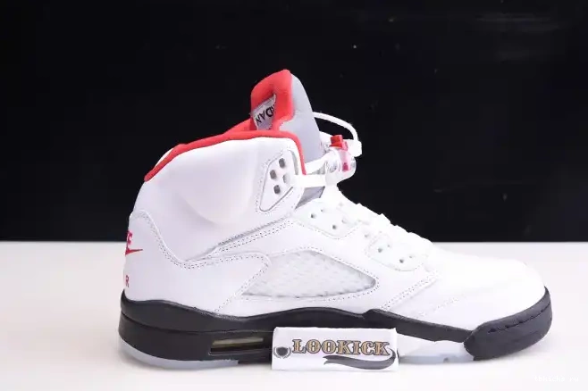 Rep TB Jordan Tongue (2020) 5 Retro Air Fire DA1911-102 Silver Red 0611